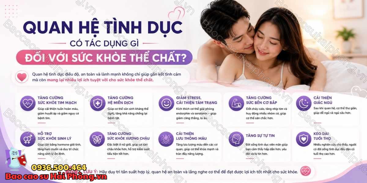 Lợi ích của việc quan hệ tình dục và cách duy trì lành mạnh