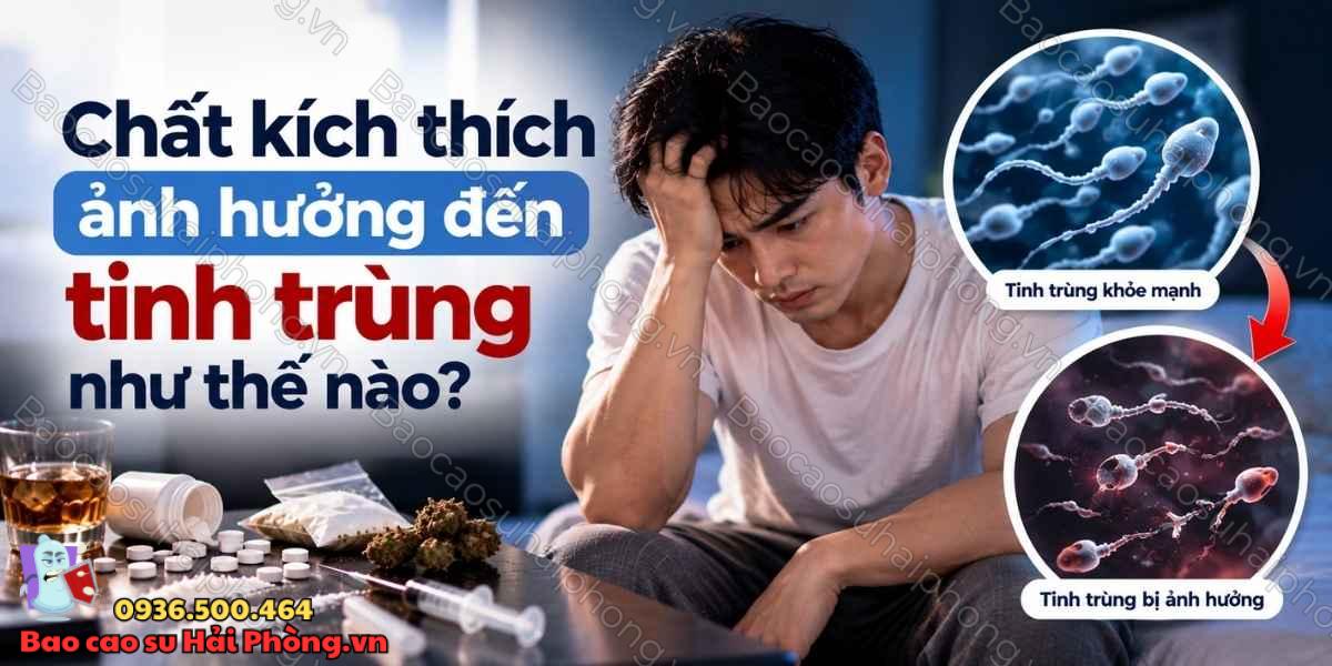Sử dụng chất kích thích nhiều có gây vô sinh không?