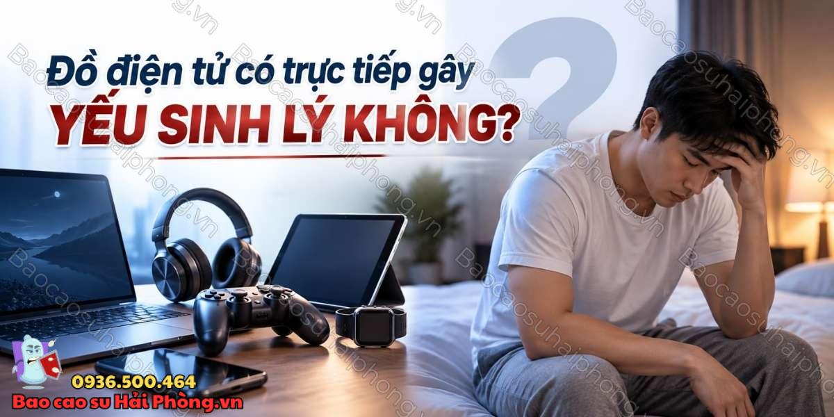 Tiếp xúc nhiều với đồ điện tử có gây yếu sinh lý không?