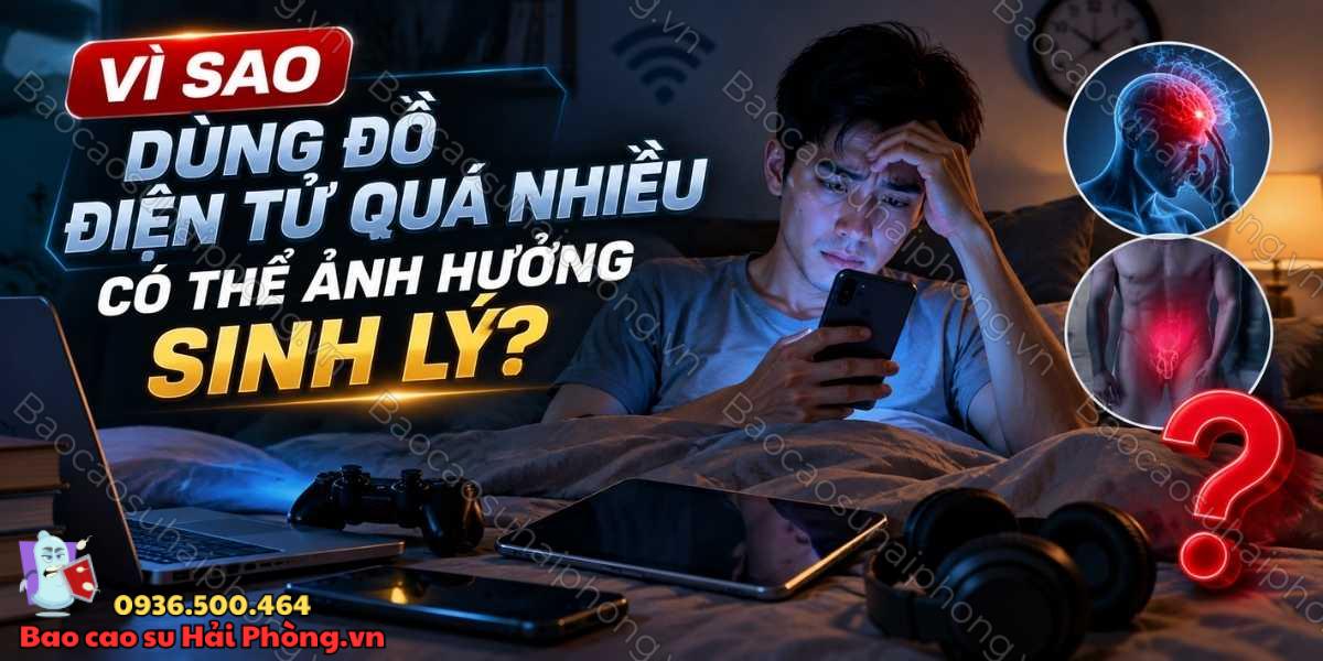 Tiếp xúc nhiều với đồ điện tử có gây yếu sinh lý không?