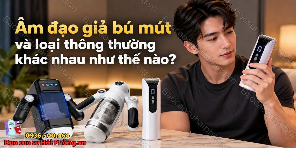 Âm đạo giả bú mút và loại thông thường khác nhau như thế nào?