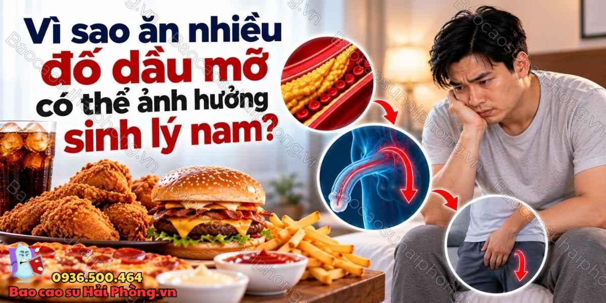 Đồ ăn dầu mỡ có ảnh hưởng đến sinh lý nam không?
