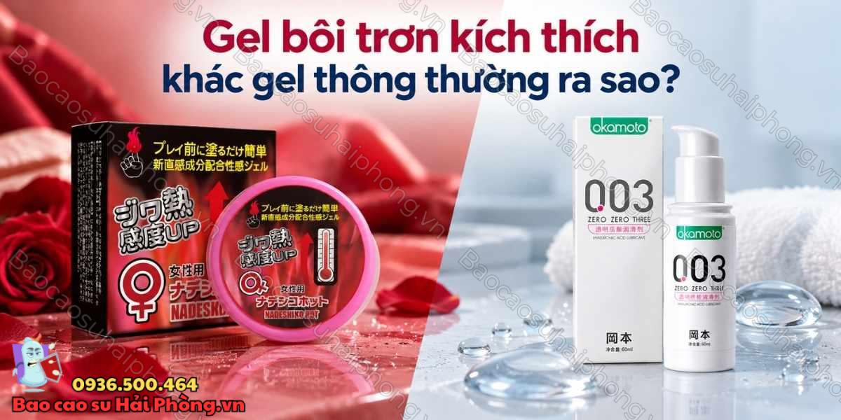 Gel bôi trơn kích thích có tác dụng gì?