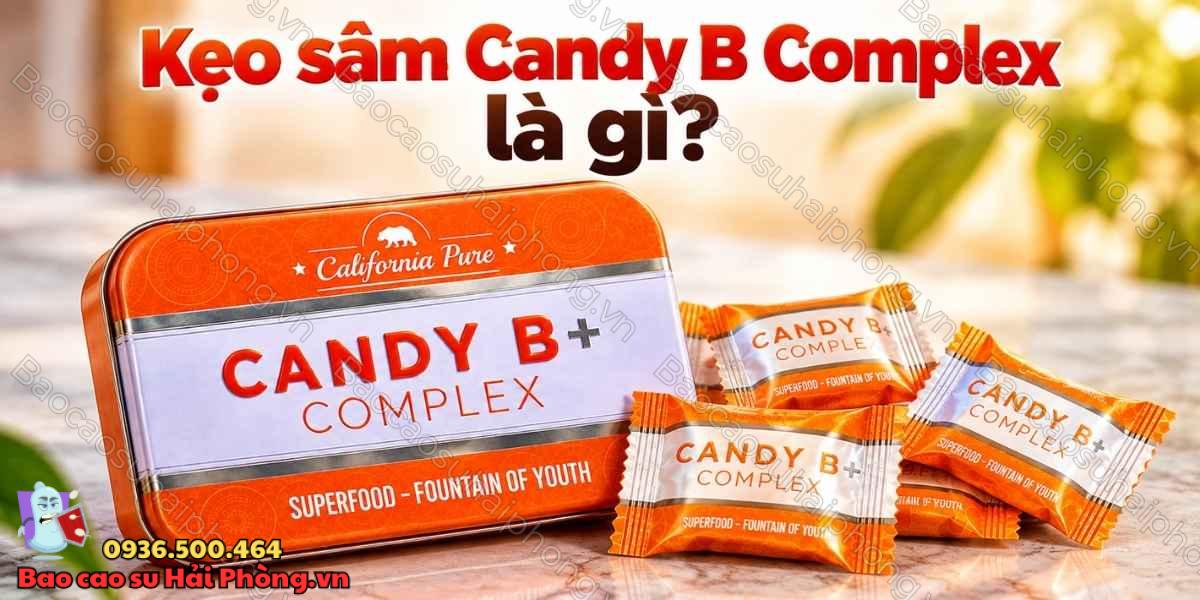 Kẹo sâm Candy B Complex – Giữ vững phong độ phái mạnh
