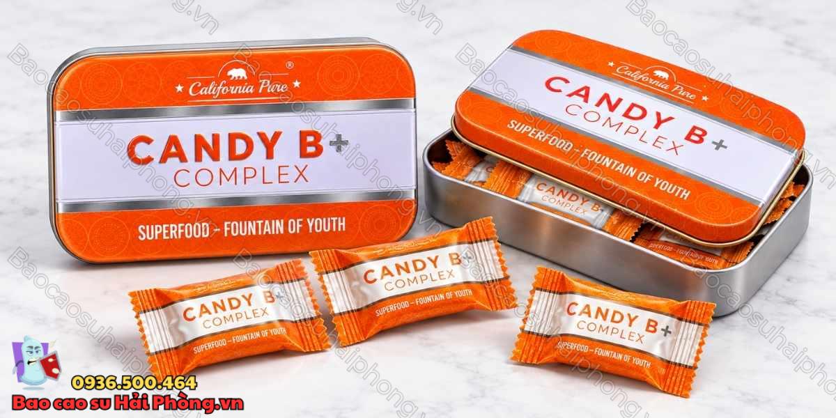 Kẹo sâm Candy B Complex – Giữ vững phong độ phái mạnh