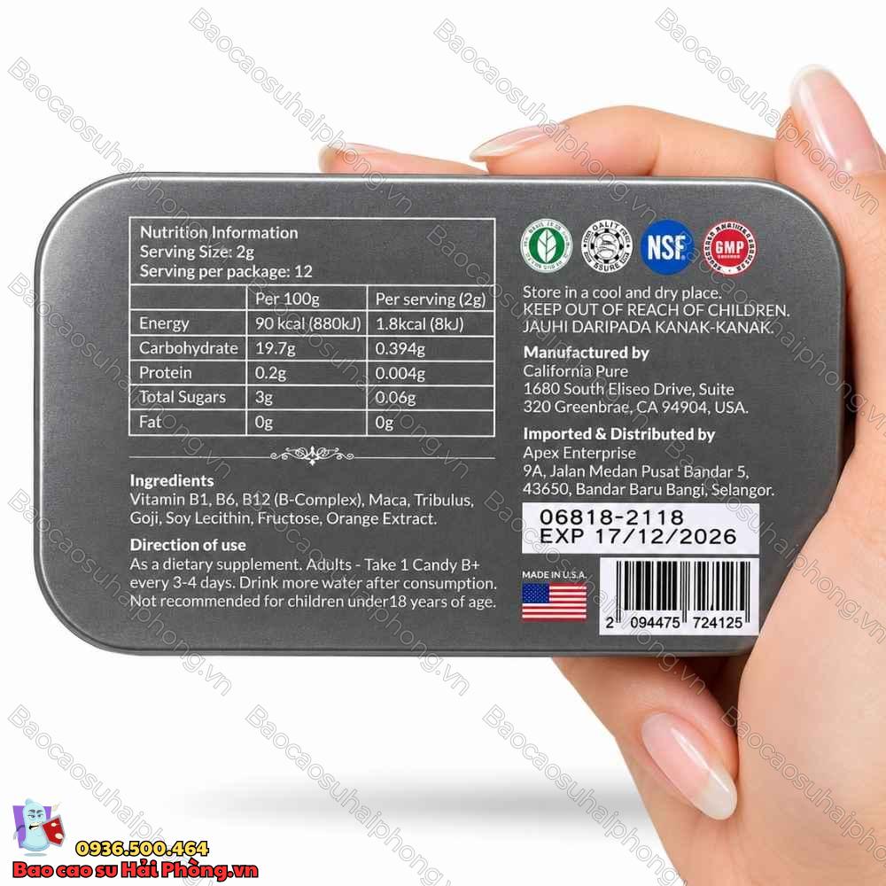 keo-sam-candy-b-complex (1) Kẹo sâm Candy B Complex – Giữ vững phong độ phái mạnh