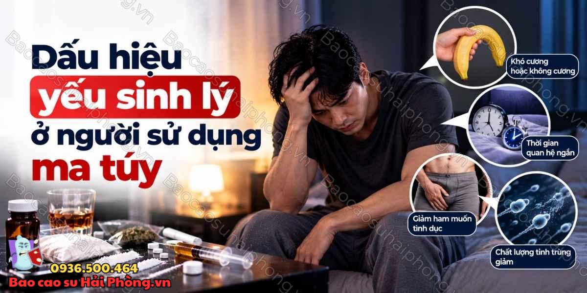Lạm dụng ma túy khiến yếu sinh lý phải làm sao?