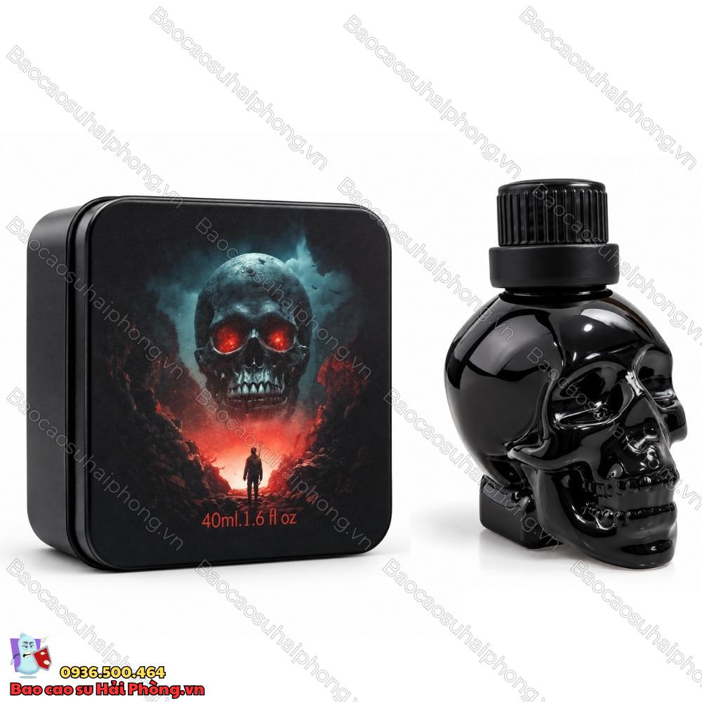 Popper Black Skull 40ml – Không đau đầu, rát mũi