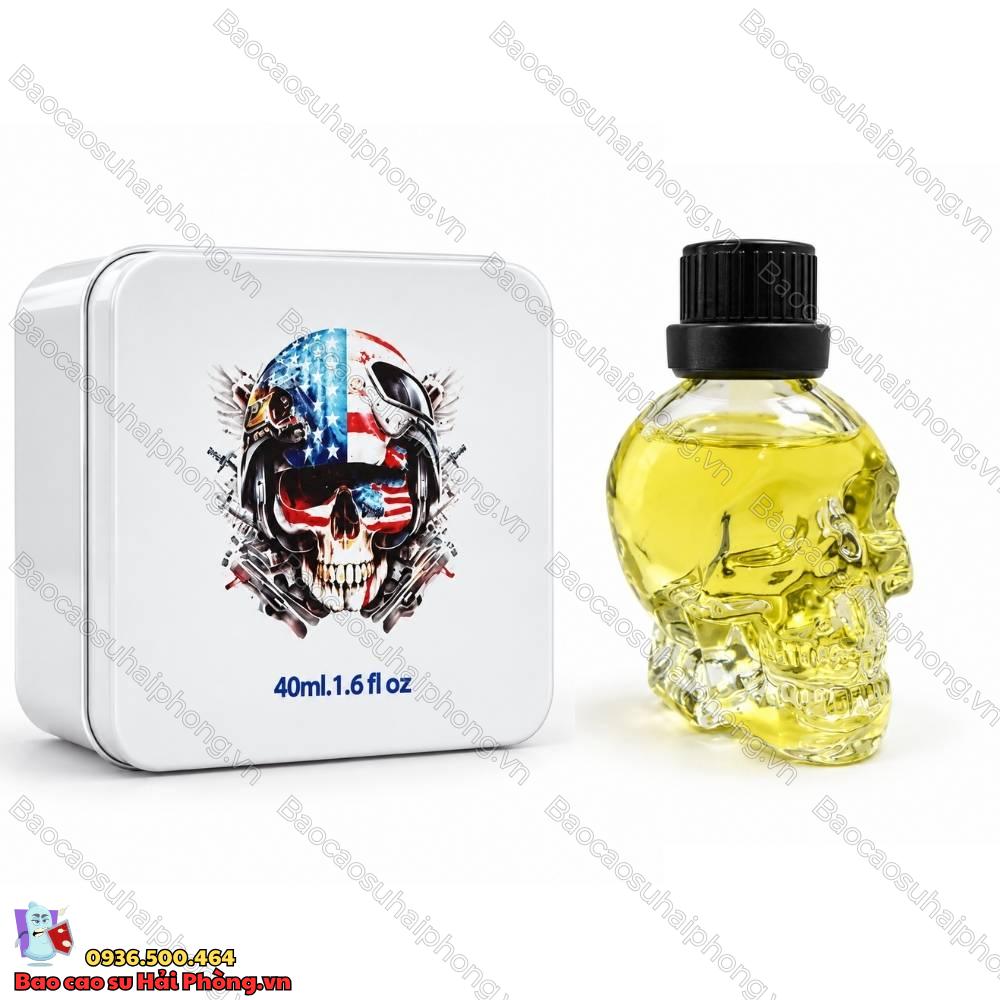 Popper White Skull 40ml - Hàng chuẩn USA không rát mũi