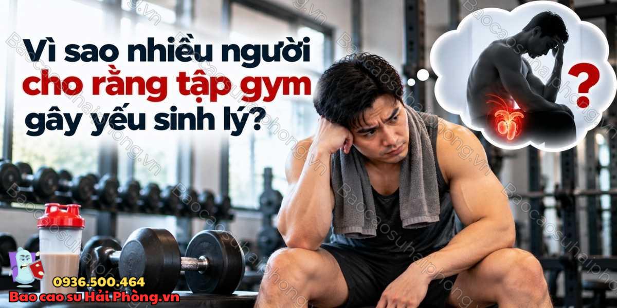 Tại sao hay nói tập gym là yếu sinh lý?