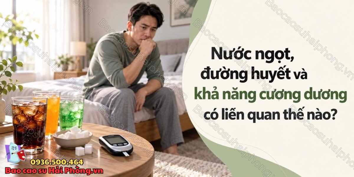 Uống nước ngọt nhiều có gây yếu sinh lý không?
