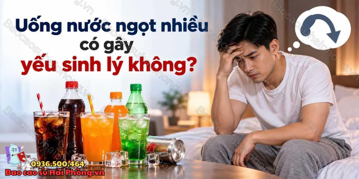 Uống nước ngọt nhiều có gây yếu sinh lý không?