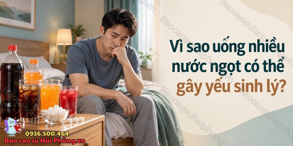 Vì sao uống nhiều nước ngọt có thể gây yếu sinh lý?